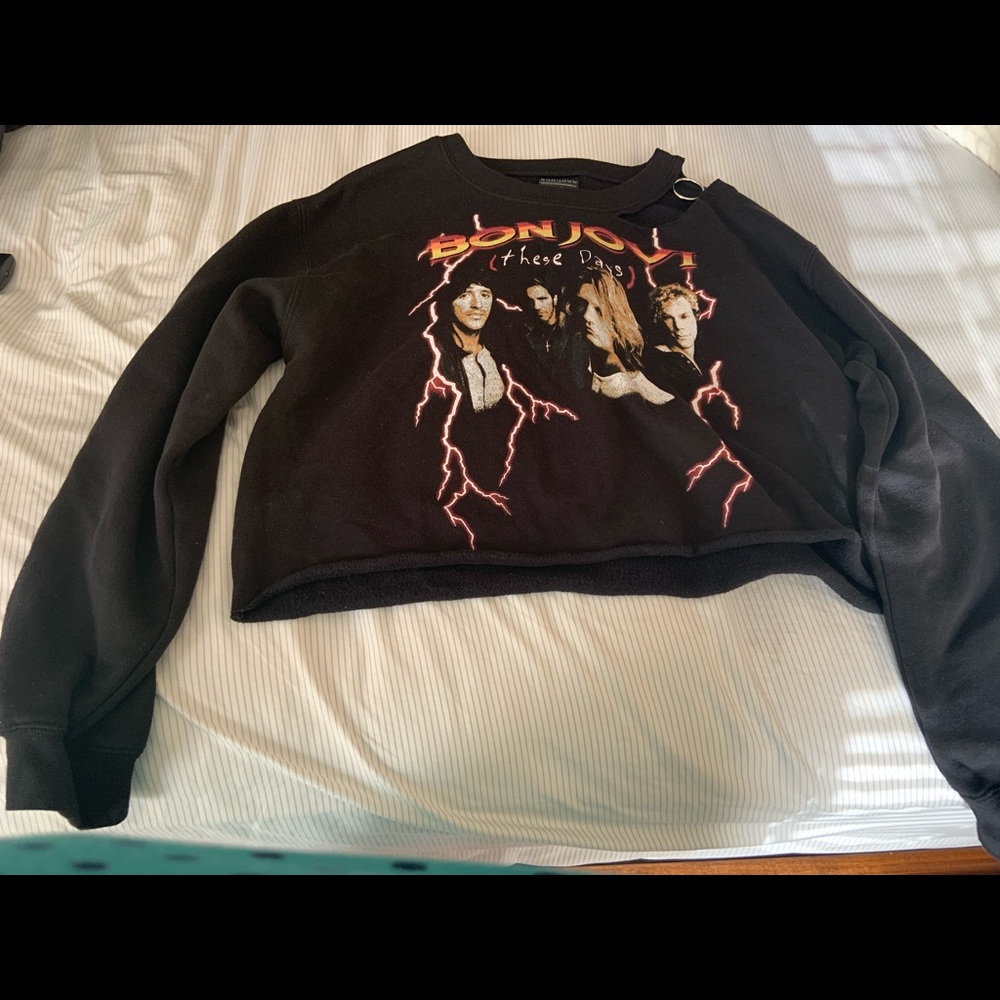 Bon Jovi cropped sweatshirt
